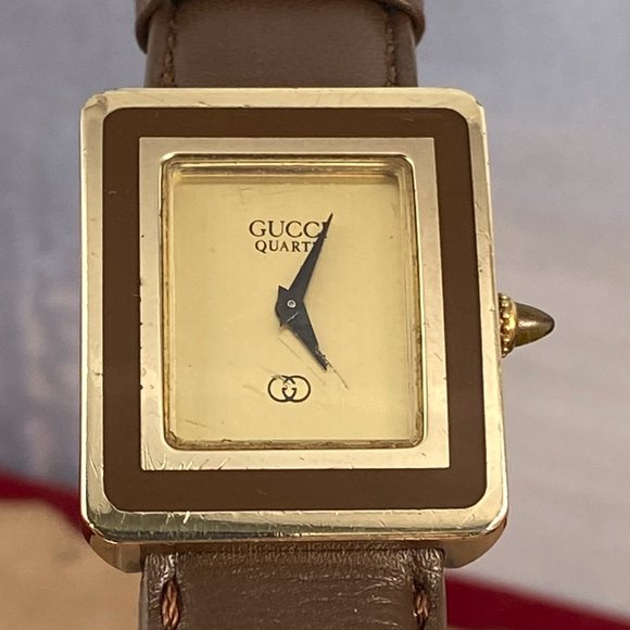 Vintage Original Rare 1970's Gucci Battery Powered Watch 925 Sterling Silver